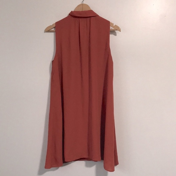 J.O.A. Rust sleeveless swing shift dress size Medium loose fit - Picture 4 of 9